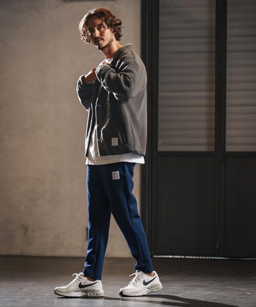 wjk reluxe（ダブルジェーケーリラックス）の「mcg3681-boa fleece X cardigan ボアフリースカーディガン(WR25W-08)（カーディガン/ボレロ・メンズ・ブラック/アイボリー/グレー・L/M/S）」の13枚目の写真