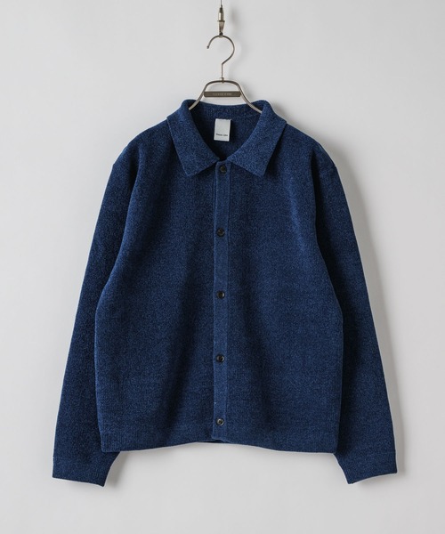 CASPER JOHN（キャスパージョン）の「Mole knit shirts / モールニットシャツ（シャツ/ブラウス・メンズ・ワイン/ブラック/ブルー・LARGE/MEDIUM/SMALL/X-SMALL）」の20枚目の写真