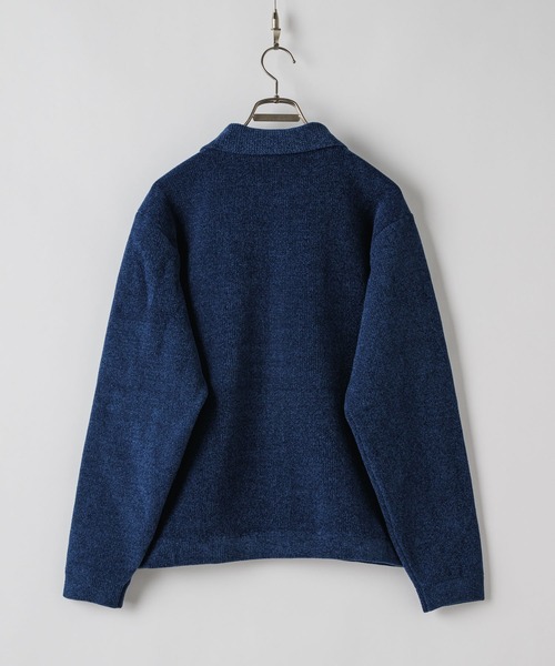 CASPER JOHN（キャスパージョン）の「Mole knit shirts / モールニットシャツ（シャツ/ブラウス・メンズ・ワイン/ブラック/ブルー・LARGE/MEDIUM/SMALL/X-SMALL）」の21枚目の写真