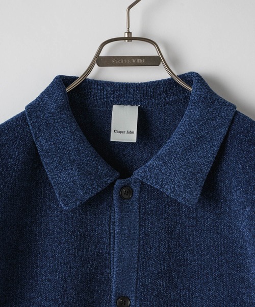 CASPER JOHN（キャスパージョン）の「Mole knit shirts / モールニットシャツ（シャツ/ブラウス・メンズ・ワイン/ブラック/ブルー・LARGE/MEDIUM/SMALL/X-SMALL）」の22枚目の写真