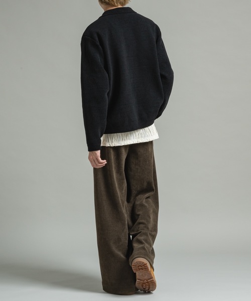 CASPER JOHN（キャスパージョン）の「Mole knit shirts / モールニットシャツ（シャツ/ブラウス・メンズ・ワイン/ブラック/ブルー・LARGE/MEDIUM/SMALL/X-SMALL）」の19枚目の写真