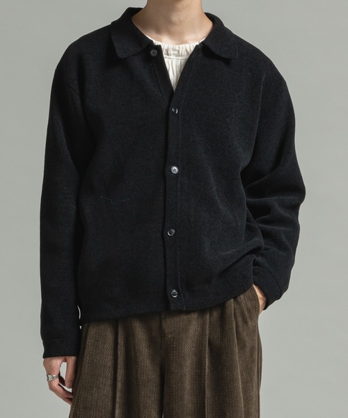 CASPER JOHN（キャスパージョン）の「Mole knit shirts / モールニットシャツ（シャツ/ブラウス・メンズ・ワイン/ブラック/ブルー・LARGE/MEDIUM/SMALL/X-SMALL）」の16枚目の写真