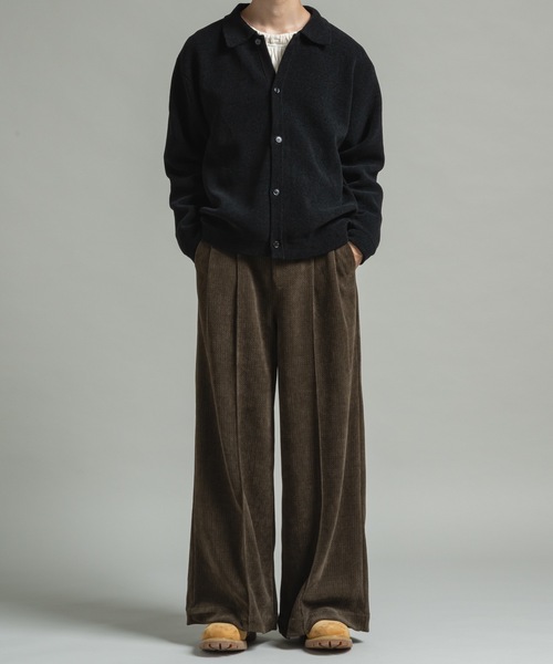 CASPER JOHN（キャスパージョン）の「Mole knit shirts / モールニットシャツ（シャツ/ブラウス・メンズ・ワイン/ブラック/ブルー・LARGE/MEDIUM/SMALL/X-SMALL）」の18枚目の写真