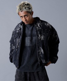 DANKE SCHON(_PVF[)DankeSchon/_PVF[/STUDS DENIM JACKET(fjWPbg)