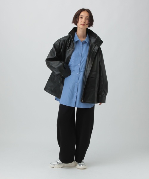 LEPSIM（レプシィム）の「12ゲージジャガードコクーンパンツ　571635（その他パンツ・レディース・グレイッシュベージュ/ブラック/ブラウン・FREE）」の8枚目の写真