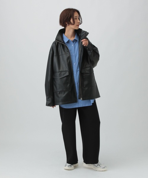 LEPSIM（レプシィム）の「12ゲージジャガードコクーンパンツ　571635（その他パンツ・レディース・グレイッシュベージュ/ブラック/ブラウン・FREE）」の9枚目の写真