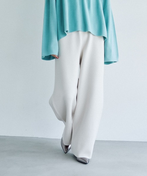 LEPSIM（レプシィム）の「12ゲージジャガードコクーンパンツ　571635（その他パンツ・レディース・グレイッシュベージュ/ブラック/ブラウン・FREE）」の10枚目の写真