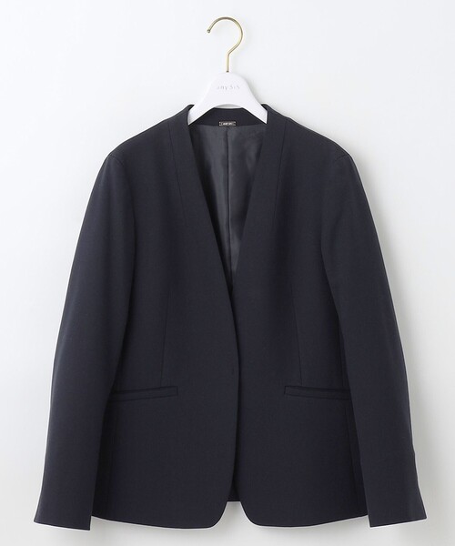 ANY SIS(エニィスィス)の「ビューティサーモ2WAYストレッチ ノーカラージャケット(ノーカラージャケット・レディース・ネイビー系/ブラック系/ベージュ系・LARGE/MEDIUM/SMALL)」の15枚目の写真