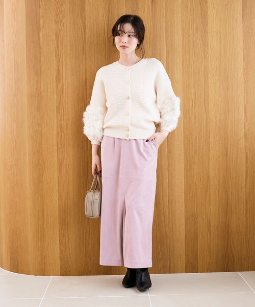 le.coeur blanc(ルクールブラン)の「《手洗い可能》TORRAZZO DONNA別注ラビットファーニット(ニット/セーター・レディース・アイボリー/ブラウン/ブラック/グレー・38)」の13枚目の写真
