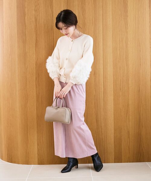 le.coeur blanc(ルクールブラン)の「《手洗い可能》TORRAZZO DONNA別注ラビットファーニット(ニット/セーター・レディース・アイボリー/ブラウン/ブラック/グレー・38)」の14枚目の写真