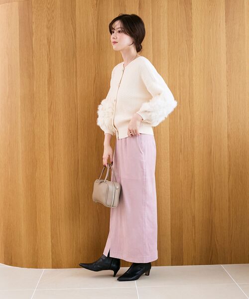 le.coeur blanc(ルクールブラン)の「《手洗い可能》TORRAZZO DONNA別注ラビットファーニット(ニット/セーター・レディース・アイボリー/ブラウン/ブラック/グレー・38)」の15枚目の写真