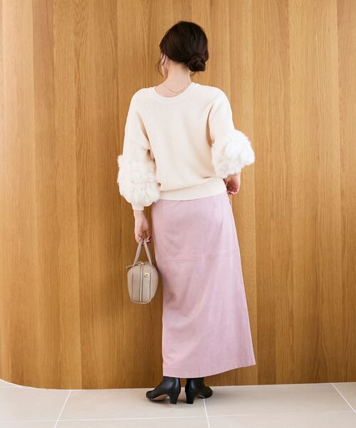 le.coeur blanc(ルクールブラン)の「《手洗い可能》TORRAZZO DONNA別注ラビットファーニット(ニット/セーター・レディース・アイボリー/ブラウン/ブラック/グレー・38)」の17枚目の写真