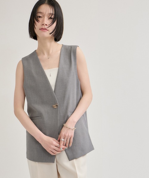セール】オーバル釦ベスト/セットアップ対応（ベスト）｜LE CERCLE par