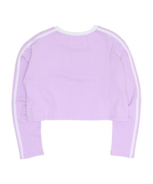 PINKHUNT（ピンクハント）の「PINKHUNT ピンクハント 2ライン ショート丈ロンT 0871K（Tシャツ/カットソー・キッズ・ブラック/パープル/ホワイト・120cm/130cm/140cm/150cm/160cm）」の20枚目の写真