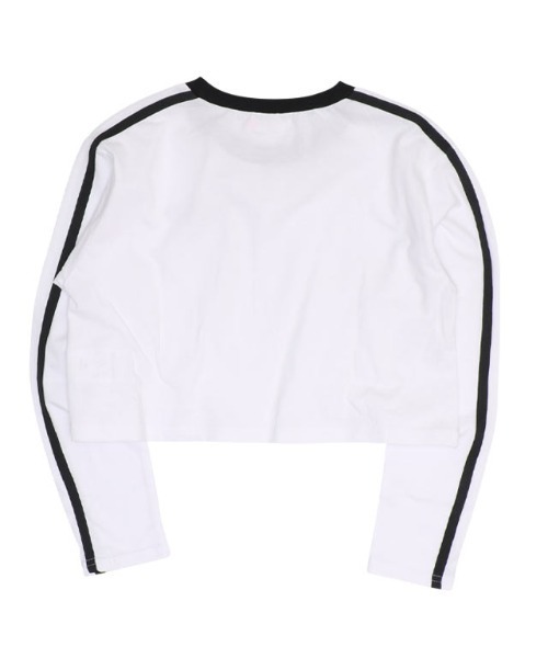 PINKHUNT（ピンクハント）の「PINKHUNT ピンクハント 2ライン ショート丈ロンT 0871K（Tシャツ/カットソー・キッズ・ブラック/パープル/ホワイト・120cm/130cm/140cm/150cm/160cm）」の18枚目の写真