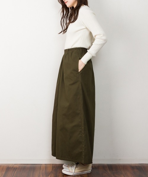 RCD(アールシーディー)の「ツイルガウチョワイドパンツ(チノパンツ・レディース・カーキ/ブラック/ベージュ・LL/L/3L/M/4L)」の18枚目の写真
