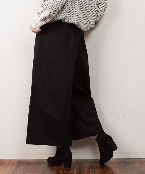 RCD(アールシーディー)の「ツイルガウチョワイドパンツ(チノパンツ・レディース・カーキ/ブラック/ベージュ・LL/L/3L/M/4L)」の6枚目の写真
