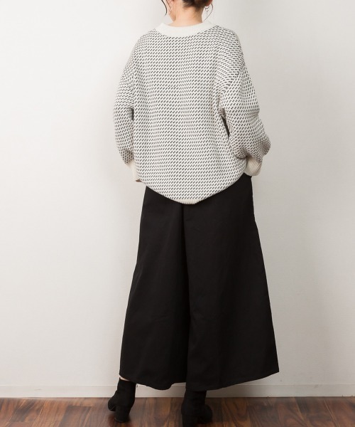 RCD(アールシーディー)の「ツイルガウチョワイドパンツ(チノパンツ・レディース・カーキ/ブラック/ベージュ・LL/L/3L/M/4L)」の13枚目の写真