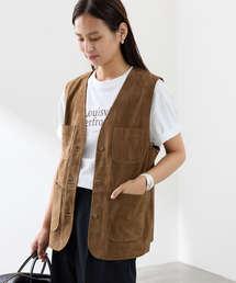 FRAMeWORK（フレームワーク）の「THRIFTY LOOK/スリフティルック 別注ワークスウェードベスト（その他アウター）」