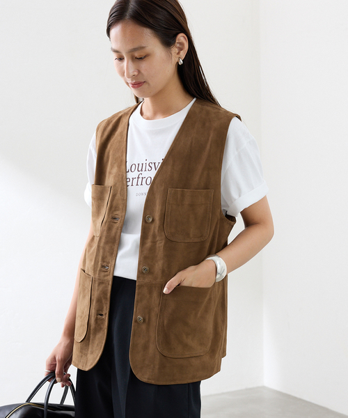 THRIFTY LOOK/スリフティルック 別注ワークスウェードベスト（その他