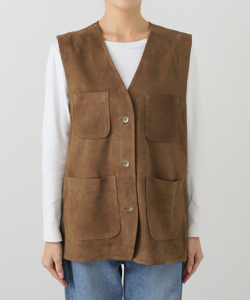 THRIFTY LOOK/スリフティルック 別注ワークスウェードベスト（その他