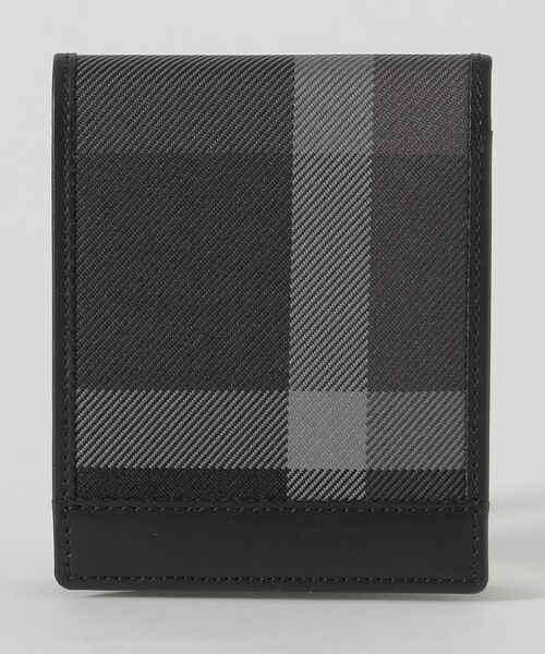 BLACK LABEL CRESTBRIDGE(ブラックレーベル・クレストブリッジ)の「トーナルクレストブリッジチェックパスウォレット(財布・メンズ・ブラック・FREE)」の2枚目の写真