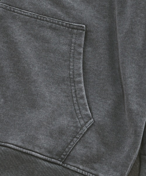 ALL RUNS(オールランズ)の「ヴィンテージ風 洗い加工 ワイドシルエット ジップパーカー(パーカー・メンズ・グレー/ベージュ/ダークブラウン/ブラック・L/M)」の7枚目の写真