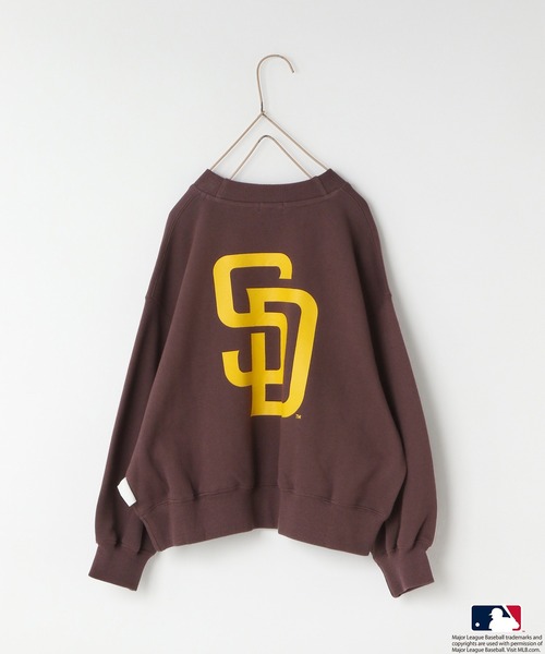 LOWRYS FARM（ローリーズファーム）の「ＭＬＢＢＩＧスウェット　 579540（スウェット・キッズ・ネイビー/シルバー/グリーン/ブラウン系その他・110cm/120cm/130cm/140cm/150cm）」の2枚目の写真