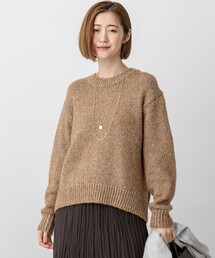 【洗える】マーブルルレックスリリー バルキーニット