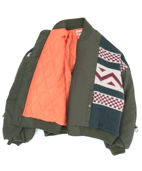 チチカカ（チチカカ）の「Orale! リメイクニットMA-1（MA-1・レディース・ブラック/カーキ・FREE）」の11枚目の写真