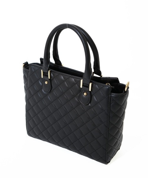 PAUL & JOE ACCESSOIRES(ポールアンドジョーアクセソワ)の「【PAUL & JOE ACCESSOIRES /ポール アンド ジョー アクセソワ 】 QUILTING チャーム付きハンドバッグ(ハンドバッグ・レディース・アイボリー/ブラック/ピンク・FREE)」の9枚目の写真