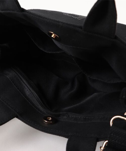 EVRIS（エヴリス）の「【EVRIS / エヴリス】 ロゴファブリック　HOTFIXハンドバッグ（ハンドバッグ・レディース・ブラック/アイボリー/ブルー系その他・FREE）」の6枚目の写真