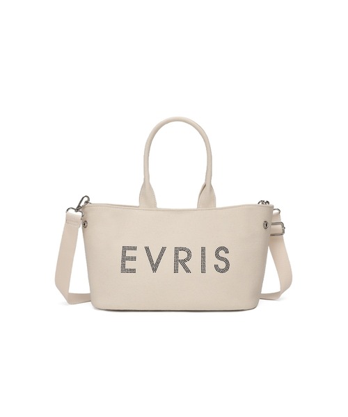 EVRIS（エヴリス）の「【EVRIS / エヴリス】 ロゴファブリック　HOTFIXハンドバッグ（ハンドバッグ・レディース・ブラック/アイボリー/ブルー系その他・FREE）」の10枚目の写真