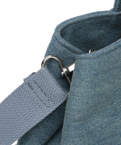 EVRIS（エヴリス）の「【EVRIS / エヴリス】 ロゴファブリック　HOTFIXハンドバッグ（ハンドバッグ・レディース・ブラック/アイボリー/ブルー系その他・FREE）」の4枚目の写真