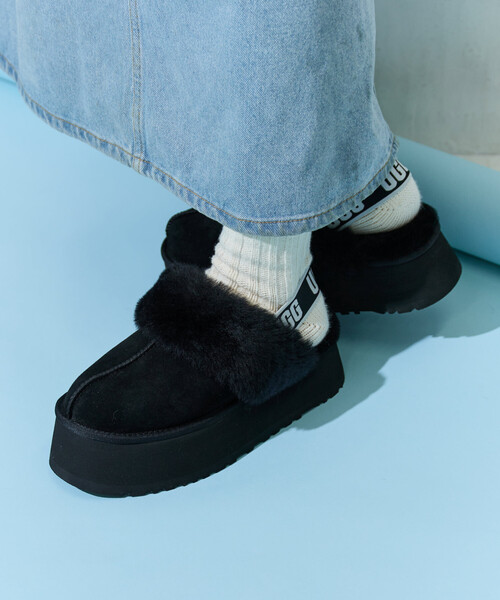 FREAK'S STORE（フリークスストア）の「限定展開 UGG/アグ W FUNKETTE/ファンケット（ブーツ・レディース・ブラック/キャメル・7/6/8）」の6枚目の写真