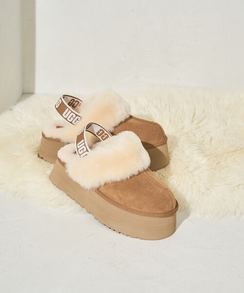 FREAK'S STORE（フリークスストア）の「限定展開 UGG/アグ W FUNKETTE/ファンケット（ブーツ・レディース・ブラック/キャメル・7/6/8）」の7枚目の写真