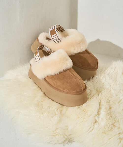 FREAK'S STORE（フリークスストア）の「限定展開 UGG/アグ W FUNKETTE/ファンケット（ブーツ・レディース・ブラック/キャメル・7/6/8）」の5枚目の写真