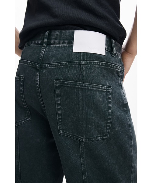 Desigual（デシグアル）の「フロントステッチデニムパンツ（デニムパンツ・メンズ・グリーン・M/XL/L/S/XS/XXL）」の4枚目の写真