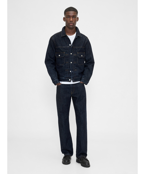 GAP(ギャップ)の「ヘビーウェイト リラックスフィット ストレートデニム(デニムパンツ・メンズ・インディゴブルー・30W 30L/31W 30L/32W 30L/34W 32L/31W 32L/29W 30L/28W 30L/36W 32L/33W 32L/32W 32L)」の2枚目の写真