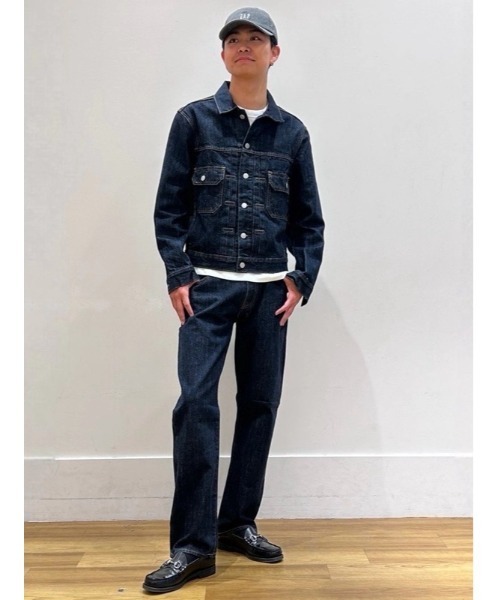 GAP(ギャップ)の「ヘビーウェイト リラックスフィット ストレートデニム(デニムパンツ・メンズ・インディゴブルー・30W 30L/31W 30L/32W 30L/34W 32L/31W 32L/29W 30L/28W 30L/36W 32L/33W 32L/32W 32L)」の6枚目の写真