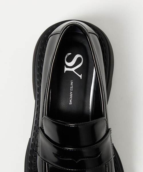 SY UNITED ARROWS（シーユナイテッドアローズ）の「＜SY＞ スクエアボリュームローファー フラット65↑（ローファー・レディース・オフホワイト/ブラック・22.5cm/23cm/23.5cm/24cm/24.5cm/25cm）」の8枚目の写真