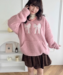 レディースのスウェット（ピンク/桃色系・リボン）ファッション通販