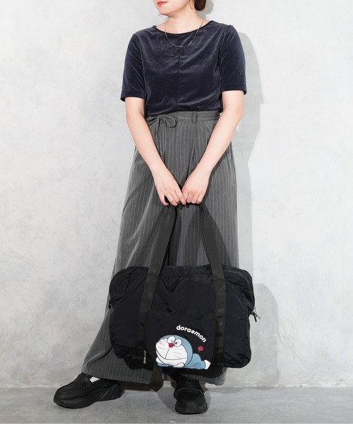 SALON de RUBAN(サロンドルヴァン)の「【SALON de RUBAN / サロン ド ルヴァン】 ドラえもん 折りたたみボストンバッグ(ボストンバッグ・レディース・ブルー/ブラック/モカ/ピンク・FREE)」の9枚目の写真