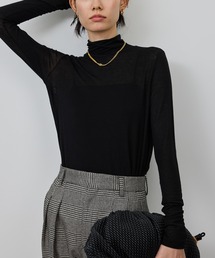 ROPE' | カシミヤシルクブレンドインナータートルネック/イージーケア(Tシャツ/カットソー)