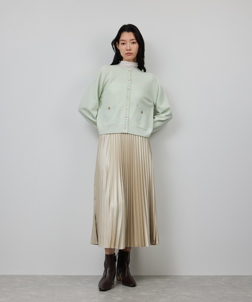 ROPE'（ロペ）の「カシミヤシルクブレンドインナータートルネック/イージーケア（Tシャツ/カットソー・レディース・ブラック/ホワイト・FREE）」の7枚目の写真