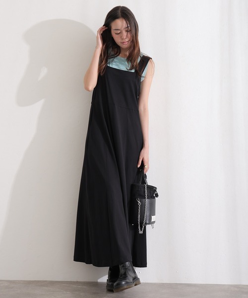 ElegChic(エレグシック)の「コットンブラ紐隠しワンピース(ワンピース・レディース・ブラック/グレー/ベージュ・XL/4L/M)」の8枚目の写真