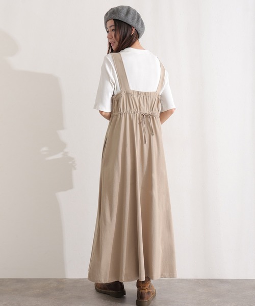 ElegChic(エレグシック)の「コットンブラ紐隠しワンピース(ワンピース・レディース・ブラック/グレー/ベージュ・XL/4L/M)」の15枚目の写真