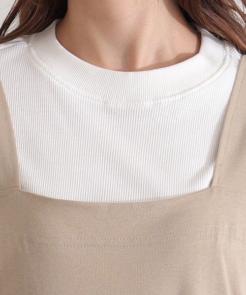 ElegChic(エレグシック)の「コットンブラ紐隠しワンピース(ワンピース・レディース・ブラック/グレー/ベージュ・XL/4L/M)」の17枚目の写真