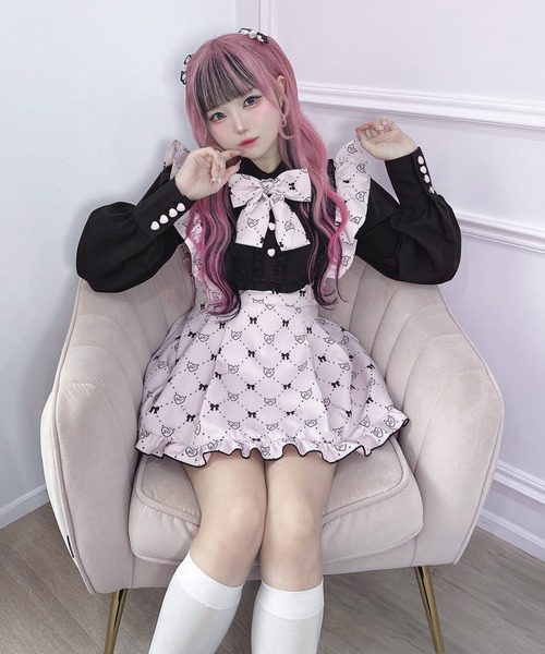 ハンドメイド【ワンピース、セットアップ】 セール】モノグラムセットアップ（ワンピース）｜Magia Charm（マギア