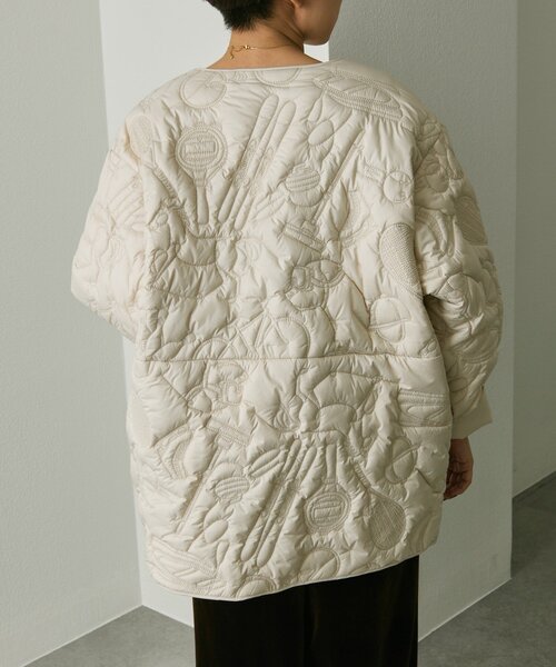 ear PAPILLONNER（イアパピヨネ）の「《WEB限定カラーあり》楽器柄/スポーツ柄/キルティングジャケット/アウター【SUM1 STYLE(スミスタイル)】（その他アウター・レディース・ブラウン/カーキ/アイボリー/ブラック系その他/ブラック・FREE）」の7枚目の写真